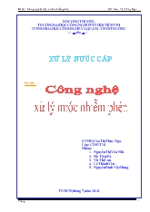 Đề tài Công nghệ xử lý nước nhiễm phèn