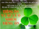 Đề tài Tiếng ồn và xử lý ô nhiễm tiếng ồn
