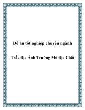 Đồ án Chuyên ngành trắc địa ảnh trường Mỏ Địa Chất