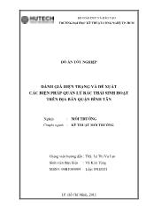 Đồ án Đánh giá hiện trạng và đề xuất các biện pháp quản lý rác thải sinh hoạt trên địa bàn quận Bình Tân