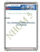 Thực hành môn ô nhiễm không khí & xử lý khí thải