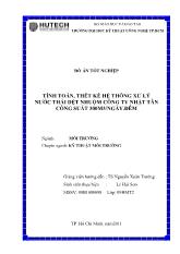 Tính toán thiết kế hệ thống xử lý nước thải dệt nhuộm công ty nhật tân công suất 300m3/ Ngày đêm