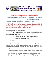 Đề tài Bố cục có vai trò quan trọng thế nào trong thiết kế sản phẩm đa phương tiện? Hãy bố cục bàn làm việc, có máy tính, màn hình, văn phòng phẩm và tài liệu