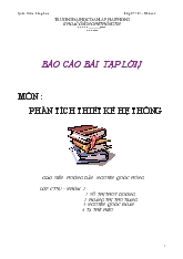 Đề tài Phân tích thiết kế hệ thông quản lí cửa hàng hoa