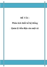 Đề tài Quản lý tiền điện của một xã