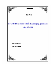 Đề tài S7-200 PC access Thiết Lập mạng giám sát của S7-200