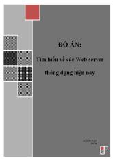 Đề tài Tìm hiểu về các Web server thông dụng hiện nay