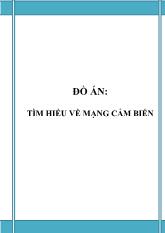 Đề tài Tìm hiểu về mạng cảm biến