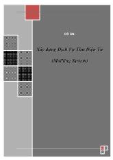 Đề tài Xây dựng dịch vụ thư điện tử (mailling system)