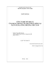 Luận văn Công nghệ nén delta ứng dụng trong cập nhật phần mềm tại ngân hàng công thương Việt Nam