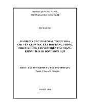 Luận văn Đánh giá các giải pháp tối ưu hóa chuyển giao dọc kết hợp băng thông nhiều đường truyền trên các mạng không dây di động hỗn hợp