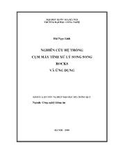 Luận văn Nghiên cứu hệ thống cụm máy tính xử lý song song rocks và ứng dụng