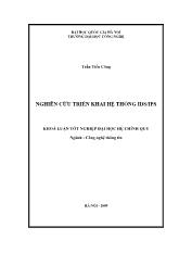 Luận văn Nghiên cứu triển khai hệ thống ids-Ips