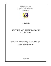 Luận văn Phát hiện mặt người trong ảnh và ứng dụng