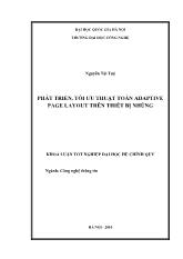 Luận văn Phát triển, tối ưu thuật toán adaptive page layout trên thiết bị nhúng