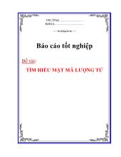 Luận văn Tìm hiểu mật mã lượng tử