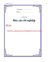 Luận văn Tìm hiểu và đánh giá một số hệ thống hỗ trợ lưu trữ lớn