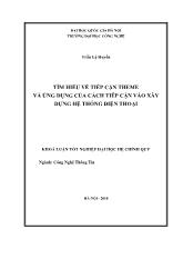 Luận văn Tìm hiểu về tiếp cận theme và ứng dụng của cách tiếp cận vào xây dựng hệ thống điện thoại