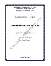 Luận văn Tìm kiếm hình ảnh dựa vào nội dung