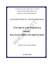 Luận văn Ứng dụng lọc particle trong bài toán theo vết đối tượng