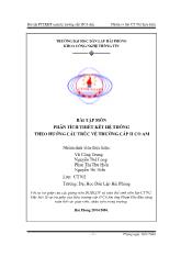 Phân tích thiết kết hệ thống theo hướng cấu trúc về trường cấp II Cổ Am