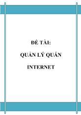 Quản lý quán internet