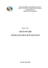 Báo cáo Chuẩn dữ liệu đồ họa quy hoạch sử dụng đất