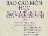 Đề tài Thiết kế giao diện điều khiển giám sát hệ thống điện hạ áp