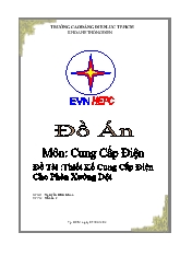 Đồ án Thiết kế cung cấp điện cho phân xưởng dệt