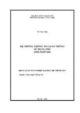 Luận văn Hệ thống thông tin giao thông sử dụng SMS (SMS Server)