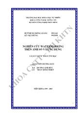 Luận văn Nghiên cứu công nghệ watermarking trên ảnh số và ứng dụng