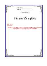 Luận văn Nghiên cứu phát triển ứng dụng mobile web để quản trị hệ thống học tập điện tử moodle