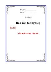 Luận văn -Sắp hàng đa chuỗi