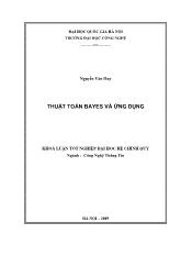 Luận văn -Thuật toán Bayes và ứng dụng