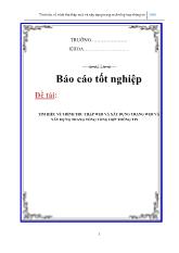 Luận văn -Tìm hiểu về trình thu thập web và xây dựng trang web tổng hợp thông tin