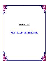 Tiểu luận Về Matlab Simulink