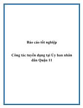 Công tác tuyển dụng tại Ủy ban nhân dân Quận 11