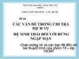 Đề tài Các vấn đề trong chi trả dịch vụ hệ sinh thái đối với rừng ngập mặn