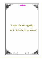 Luận văn Điện động lực học lượng tử