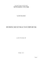Luận văn Mô phỏng một số thuật toán trên đồ thị