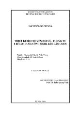 Luận văn Thiết kế bộ chuyển đổi số - tương tự 8 bít sử dụng công nghệ bán dẫn CMOS