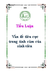 Tiểu luận bài về vấn đề tiêu cực trong tình cảm của sinh viên