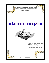Bài thu hoạch thực tập thư viện