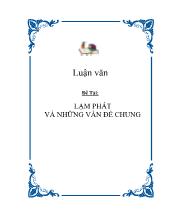 Đầ tài Lạm phát và những vấn đề chung