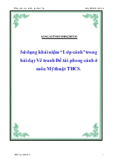 Đề tài Sử dụng khái niệm lớp cảnh trong bài dạy vẽ tranh phong cảnh ở môn mỹ thuật THCS