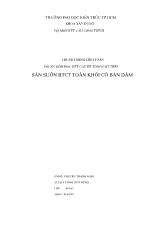 Đồ án Sàn sườn bê công cốt thép toàn khối có bản dầm