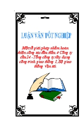 Luận văn Một số giải pháp nhằm hoàn thiện công tác đấu thầu ở Công ty cầu 14 -Tổng công ty xây dựng công trình giao thông I, Bộ giao thông vận tải