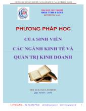 Luận văn Phương pháp học của sinh viên các ngành kinh tế và quản trị kinh doanh