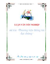 Luận văn Phương tiện thông tin đại chúng