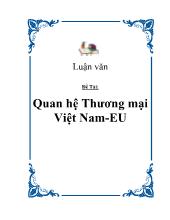 Quan hệ Thương mại Việt Nam-EU